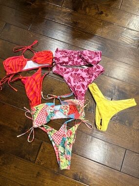 Mixed Bikini Set - Bright Multicolor Pieces
